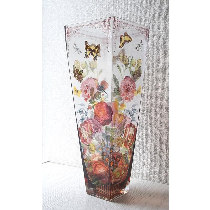 フリンジ 花瓶 ガラス製 縦長 ハミングバード 蝶 花 おしゃれなインテリア フラワーベース 定形外郵便物不可 F 雑貨ロビン ヤフー店 通販 Yahoo ショッピング