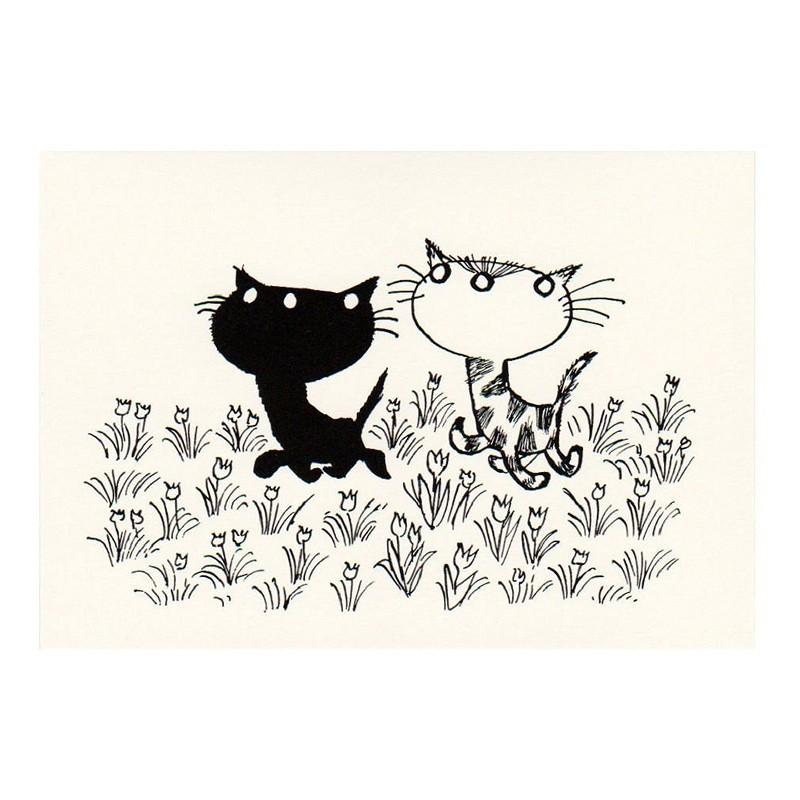 Art Unlimited ネコのポストカード ピムとポム 野原を散歩 グリーティングカード Fwc294 雑貨ロビン ヤフー店 通販 Yahoo ショッピング