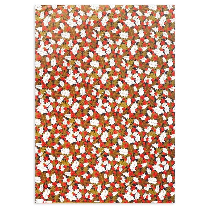 ロジャーラボード クリスマス ラッピングペーパー 包装紙 両面別柄プリント 柊 定形外郵便物不可 Gwx217 雑貨ロビン ヤフー店 通販 Yahoo ショッピング