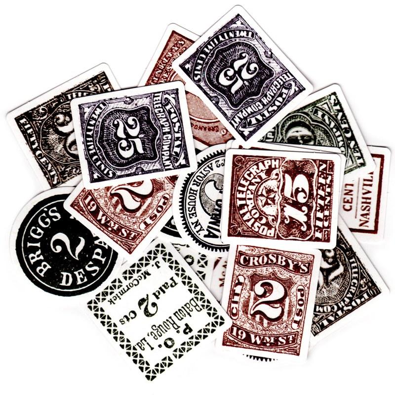 エンボス加工 ヴィンテージシール 切手 : 雑貨ロビン ヤフー店 - 通販