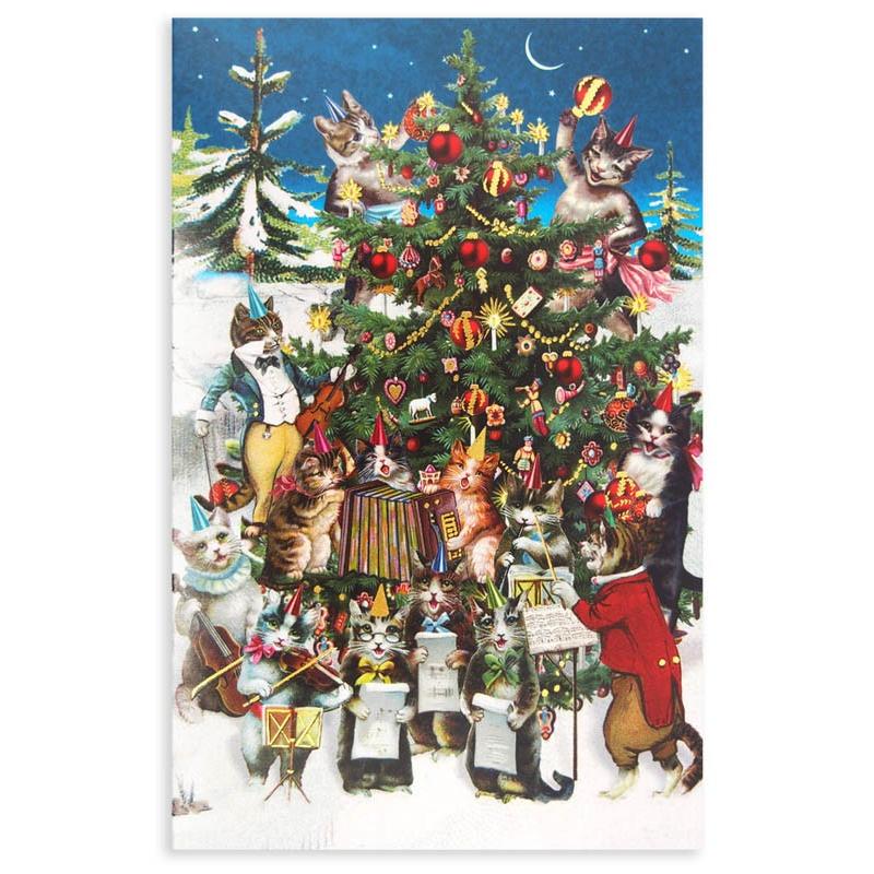 ロジャーラボード クリスマスカード Sサイズ クリスマスツリーとネコの音楽会 グリーティングカード Nsx380 雑貨ロビン ヤフー店 通販 Yahoo ショッピング