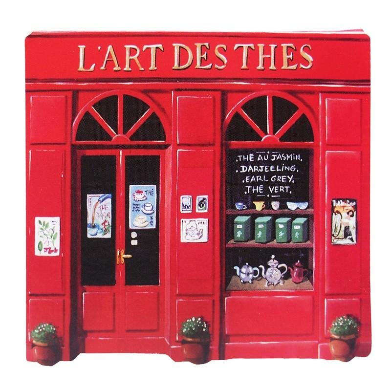 ダイカット メモ パリのショップ （ティーショップ） : 雑貨ロビン