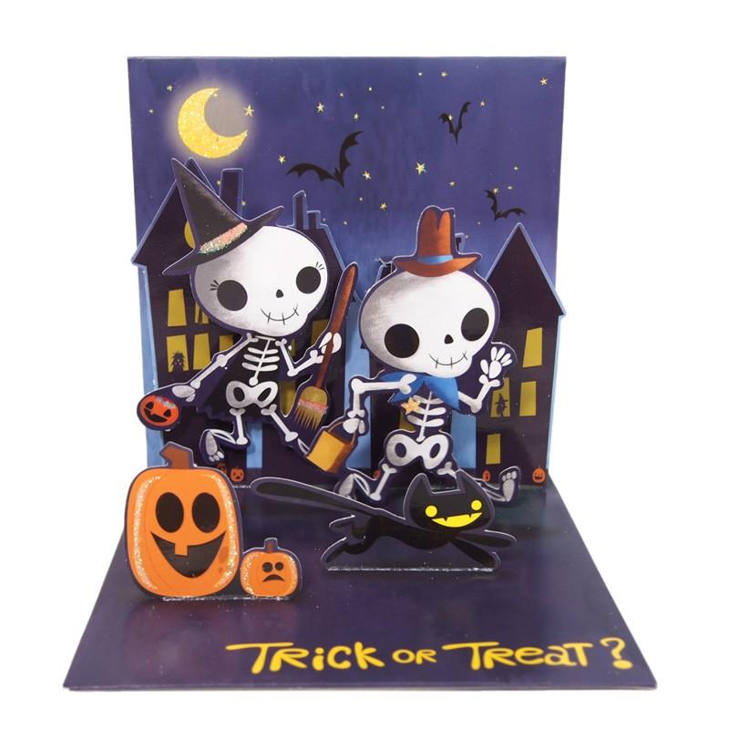 Up With Paper ポップアップカード 骸骨 クロネコ ハロウィン グリーティングカード Ps1067 雑貨ロビン ヤフー店 通販 Yahoo ショッピング