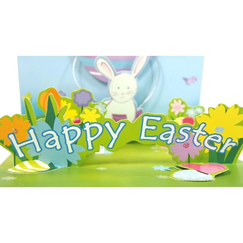 Up With Paper ポップアップカード ウサギ 気球 イースターカード グリーティングカード Easter Ps875 雑貨ロビン ヤフー店 通販 Yahoo ショッピング