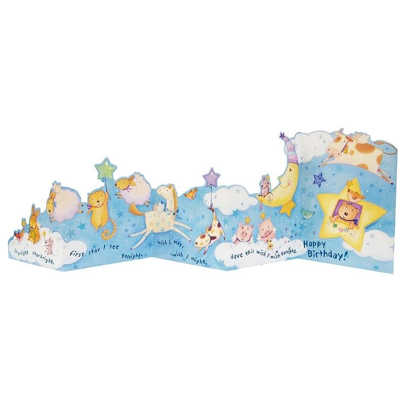 ポータル ジグザグ折り バースデーカード 夜空のイラスト 誕生日 グリーティングカード Srb036 雑貨ロビン ヤフー店 通販 Yahoo ショッピング