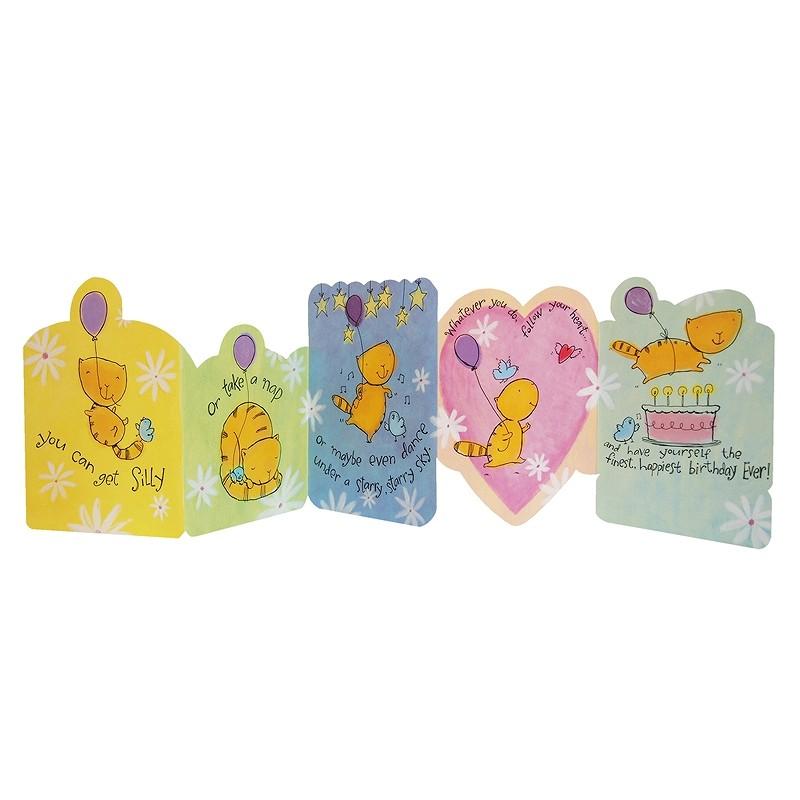 ポータル ジグザグ折り バースデーカード ネコ 風船 誕生日 グリーティングカード Srbt733 雑貨ロビン ヤフー店 通販 Yahoo ショッピング