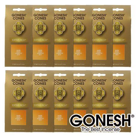 GONESH（ガーネッシュ） お香 コーン ムスク 12個セット 送料無料 Musk 