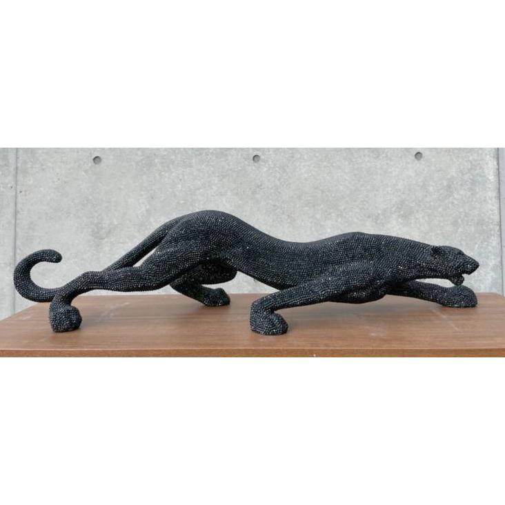 ブラックジャガー アート オブジェ インテリア おしゃれ 店舗 大型