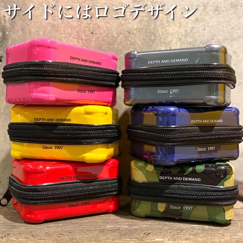 DEPTH AND DEMAND スーツケース型 ポーチ 小物入れ 小さめ