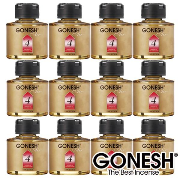 GONESH ガーネッシュ No.4 12個 リキッド 瓶 エアフレッシュナー 芳香剤 車 セット ガーネッシュ(GONESH)｜zakkart-ys