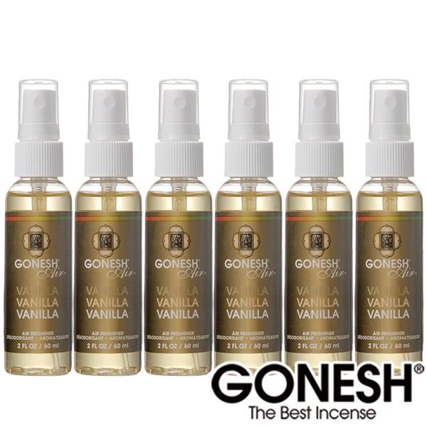 Gonesh ガーネッシュ バニラ ルームスプレー型 6本セット スプレー 部屋 車 ブランド アロマ フレグランス 芳香剤 Vanilla Gosp Vanilla X6p インポート卸雑貨 Zakkart Yahoo店 通販 Yahoo ショッピング