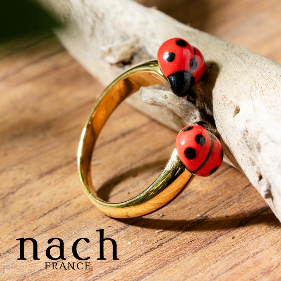 NACH（ナッシュ） テントウムシ レッド 指輪 レディース おしゃれ