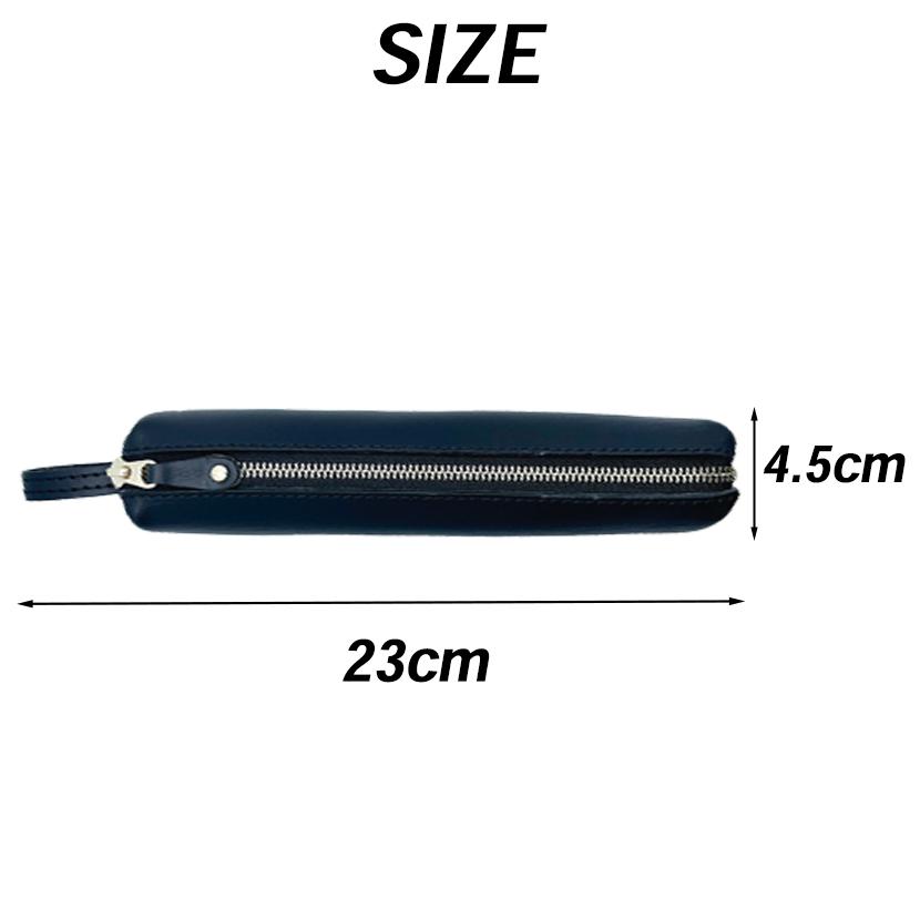 ペンケース 革 3本 おしゃれ 大学生 社会人 細長い コンパクト 筆箱