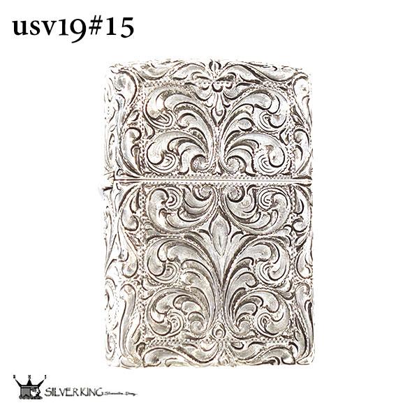 シルバーキング Zippo 純銀 ジッポー オイルライター ライター 誕生日 Silver King Usv19 No 15 プレゼント