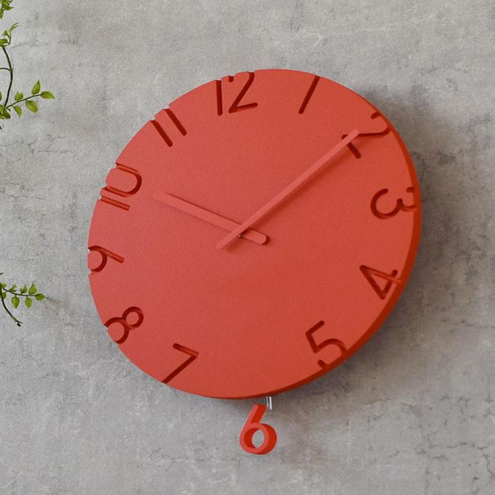 Lemnos（レムノス） 掛け時計 おしゃれ CARVED SWING カーヴド