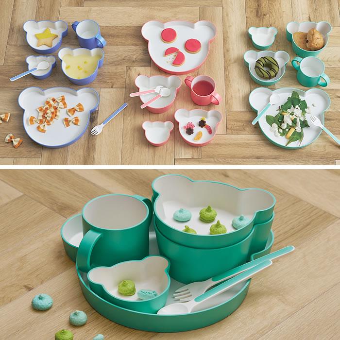 secca 花と鳥の装飾 深皿 ギフトボックス付き h-concept（アッシュコンセプト） キッズ 食器 タック tak ギフト