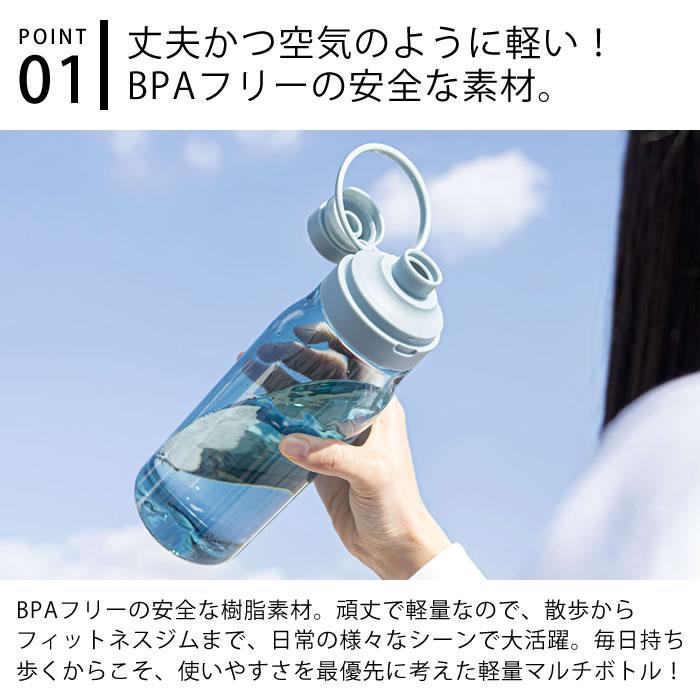 RIVERS クリアボトル 水筒 リバーズ ループ エア 850ml アウトドア