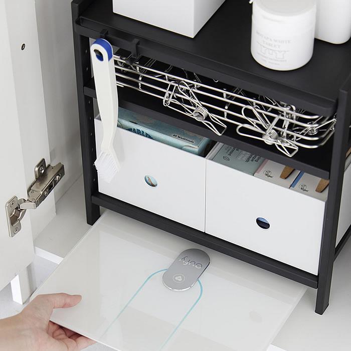 tower シンク下 収納 高さ調節シンク下ラック タワー 3段 収納