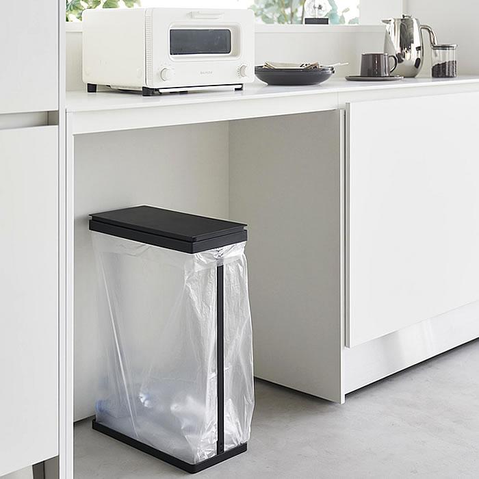 tower ゴミ箱 45リットル スリム蓋付き分別ゴミ袋ホルダー タワー 45L