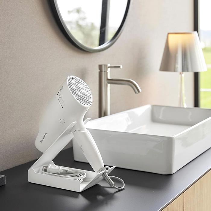 置型ドライヤー tower ドライヤー スタンド 置き型 収納付きドライヤー＆ヘアー