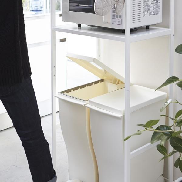 山崎実業 キッチンラック ゴミ箱上ラック タワー ダスト上ラック