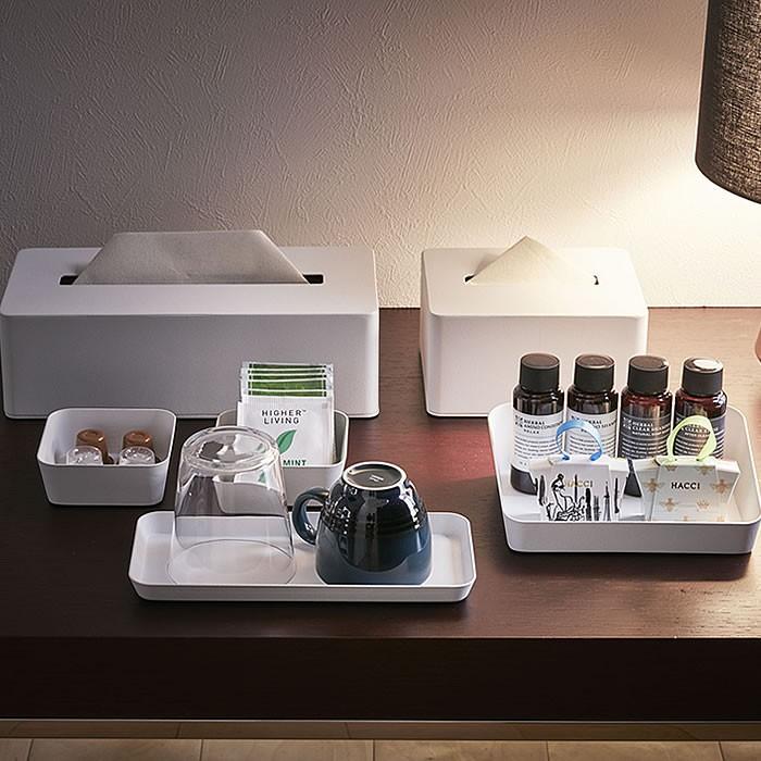 tower ティッシュボックス タワー スチール ホワイト ブラック