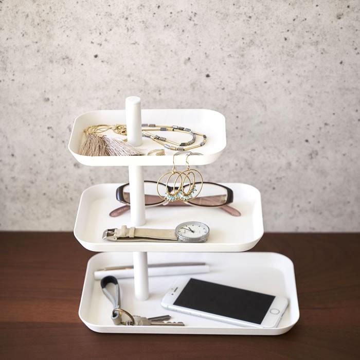 小物　トレー　アクセサリー スタンド 小物置き 収納 家具 インテリア tower アクセサリー3段 トレー タワー アクセサリー 収納 アクセサリー