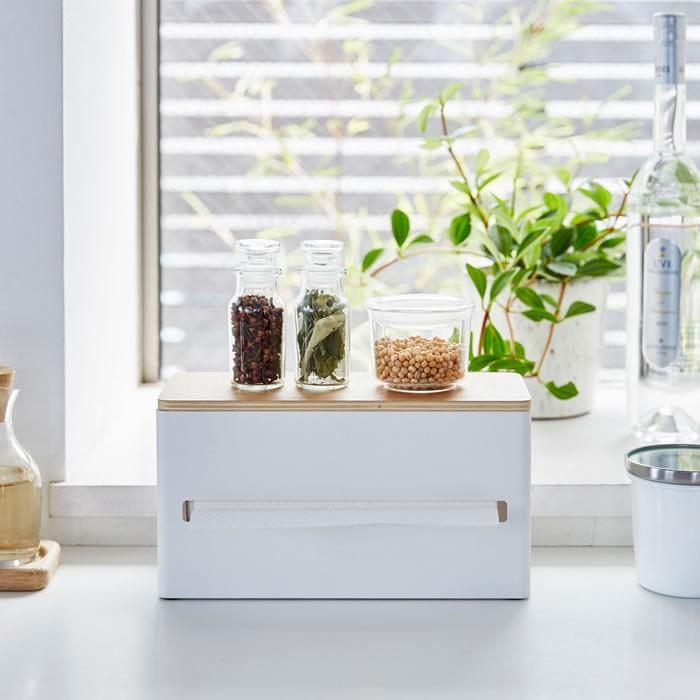 RIN（山崎実業） ティッシュケース 両面ティッシュケース RIN リン