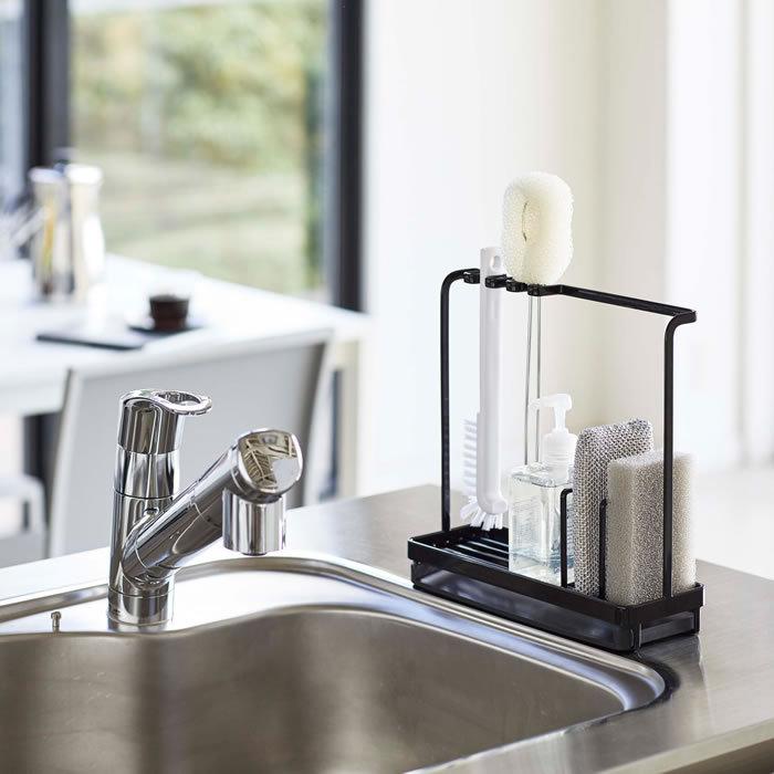tower スポンジ＆クリーニングツールスタンド タワー シンク 流し 置き