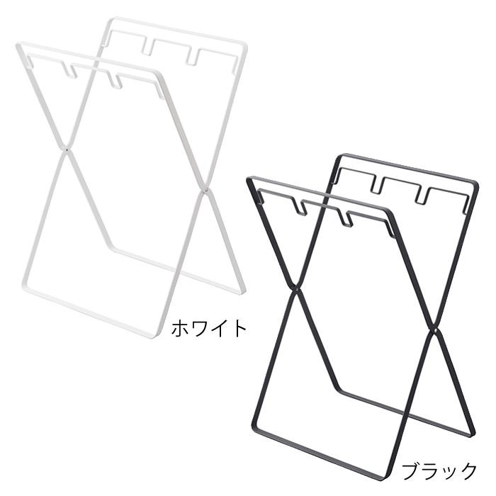 tower レジ袋3連＆45Lゴミ袋スタンド タワー ゴミ袋ホルダー 分別