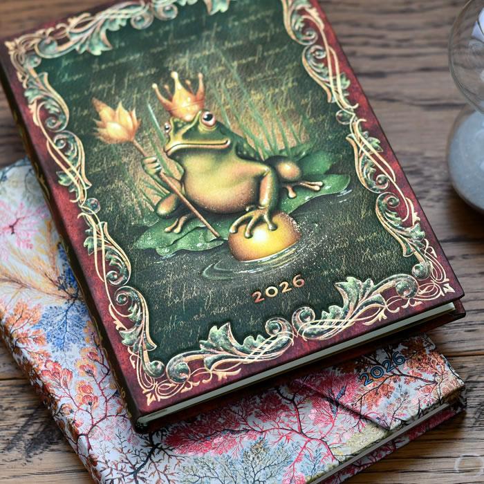 手帳 2026 ペーパーブランクス ミディ見開き1週間 バーソフォーマット