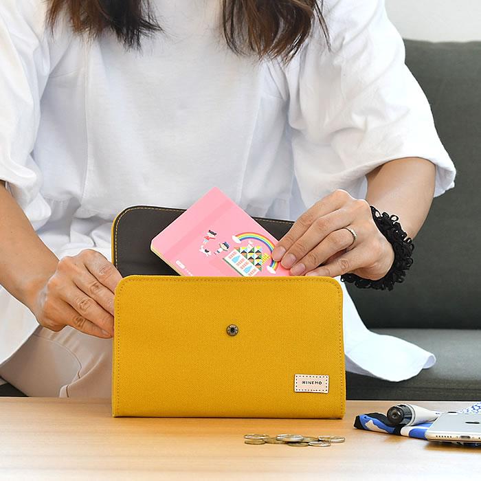お財布 ショルダー HINEMO アコーディオンポーチ パスポートケース