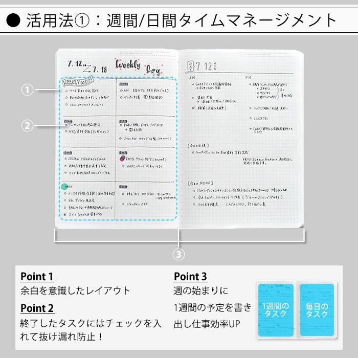 ニトムズ STALOGY ノート A5 方眼 365デイズ 368ページ 文具 おしゃれ