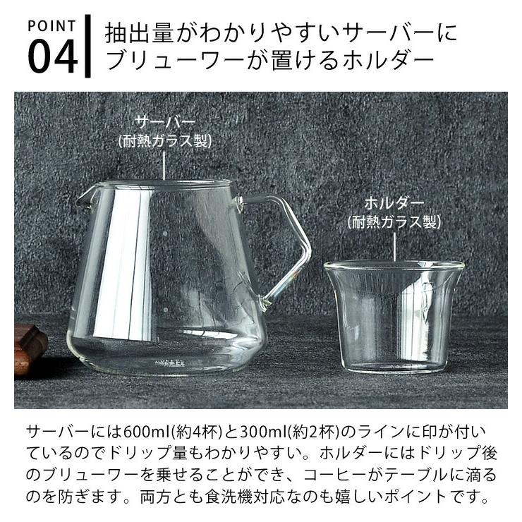 KINTO コーヒースタンド ブリューワースタンドセット 4cups SCS KINTO コーヒースタンド ブリューワースタンドセット 4cups SCS