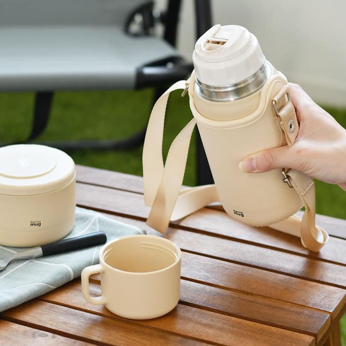 光り卵　　ソフトドリンク＆酒　コップ　500ml thermo mug（サーモマグ） 水筒 コップ付き トリップボトル 500ml