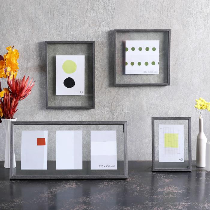 ポストカード フレーム フローティングフレーム A4 CAN02 フォトフレーム 壁掛け スタンド 写真立て おしゃれ プレゼント 天然木