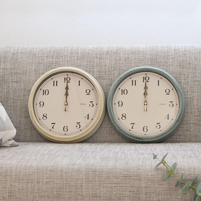 ノア精密 電波時計 エアリアル レトロ W-571 掛時計 掛け時計 木目