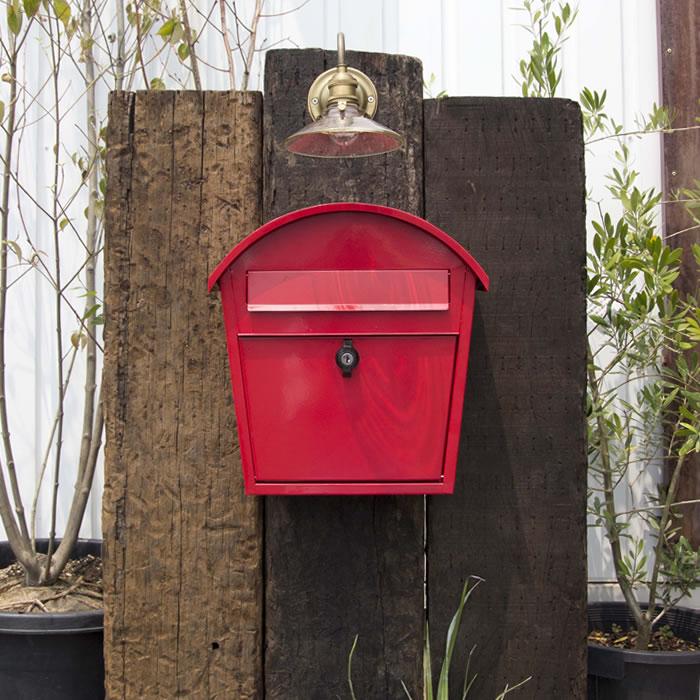 ポスト 北欧 アクシス アーチポスト 壁掛け 鍵付き おしゃれ レトロ