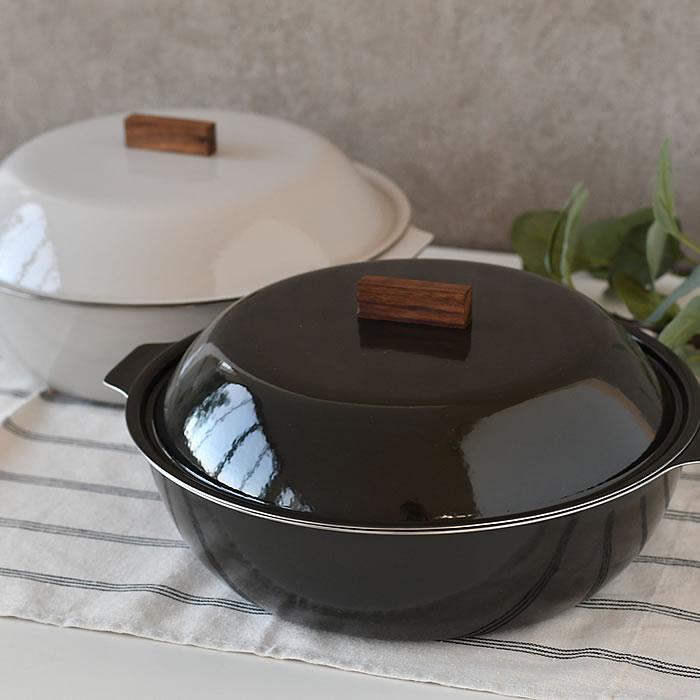 土鍋 IH対応 KINTO KAKOMI IH琺瑯鍋 2L 8号 9号 3人用 4人用 キントー