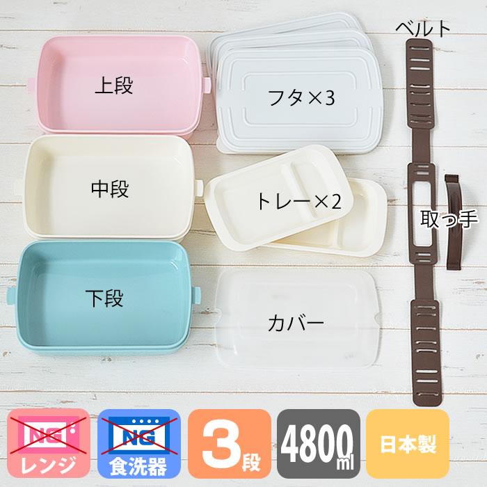 TAKEYA（タケヤ） お弁当箱 おしゃれ フレンズランチボックス 3段 日本