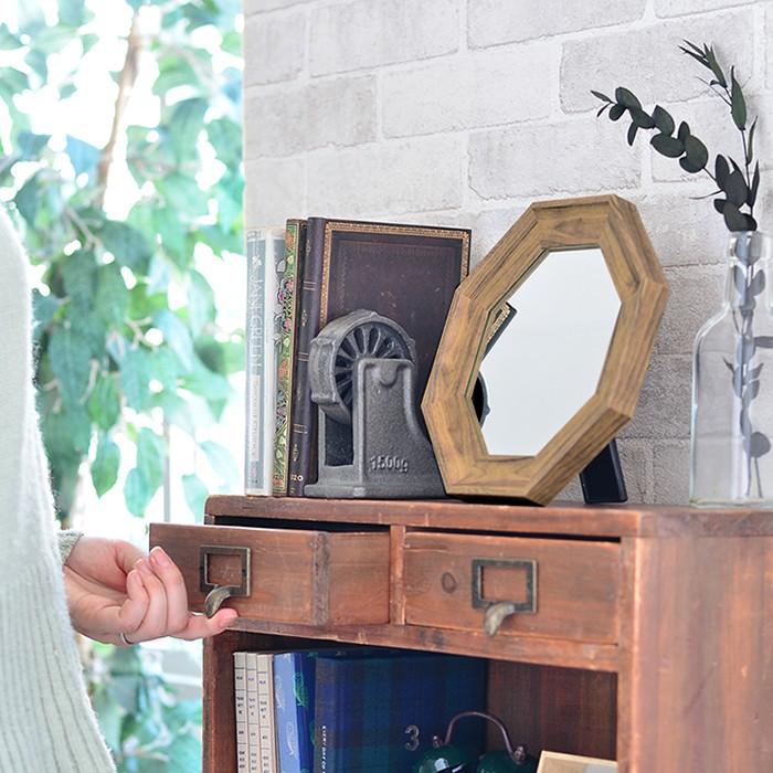 パラデック 鏡 卓上 八角ミラー S プロローグ 壁掛け 八角形 卓上