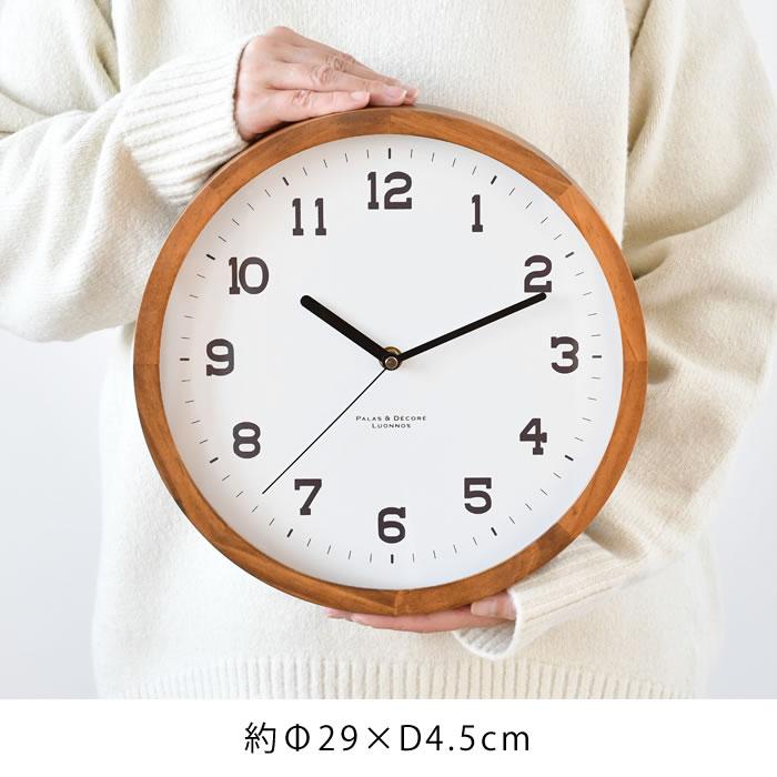 パラデック 時計 壁掛け アイナ ウォールクロック L 掛け時計 アナログ