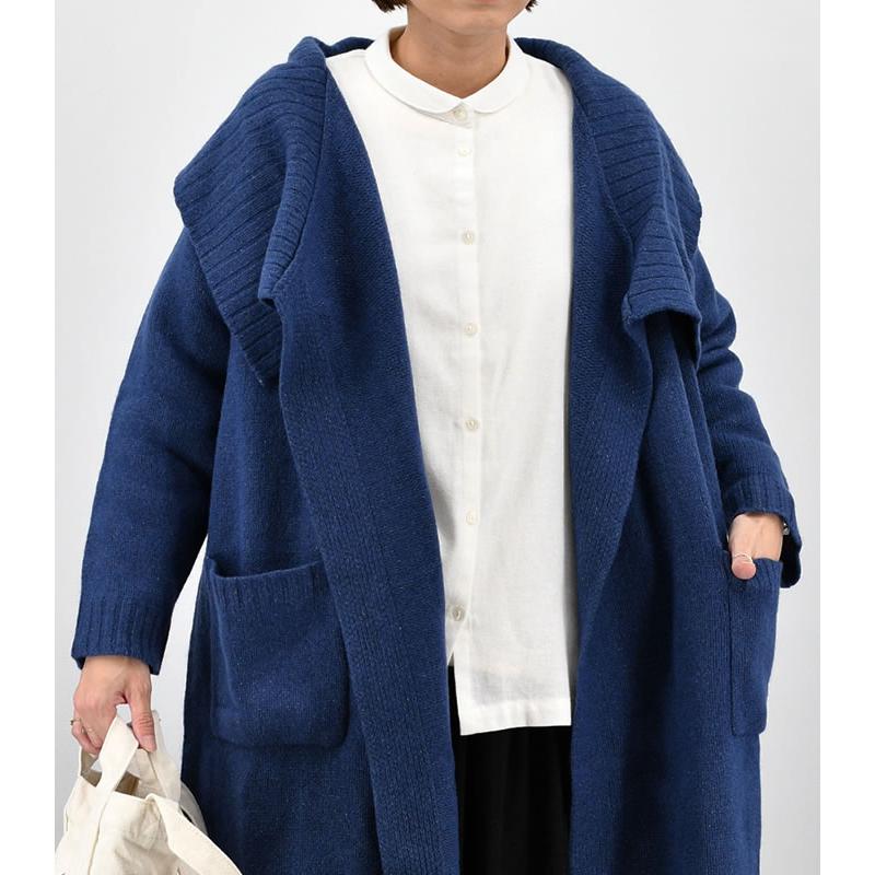 [半額SALE]KI.GOKOCHI ネップシルク コーディガン ウール85% シルク15% レディース カーディガン フリーサイズ ロングカーディガン