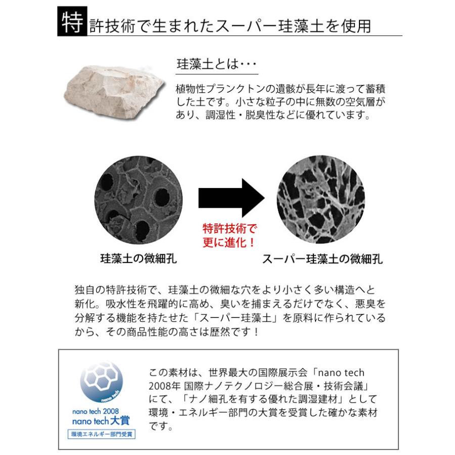 珪藻土 キッチン 水切り なのらぼ ドライングプレート ロング Ｌサイズ 12×55cm 細長 水切りトレー マット 日本製 国産 吸水 速乾 アスベスト検査済 | ブランド登録なし | 05
