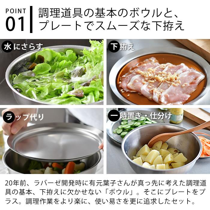 和平フレイズ ラバーゼ ボウル プレート セット ステンレス 27cm 2点