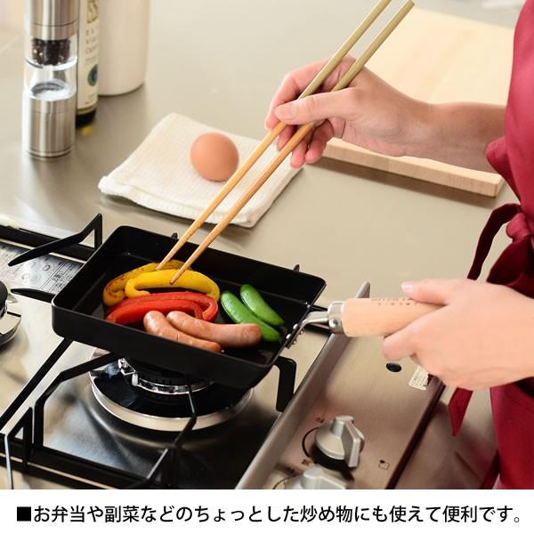 フライパン たまご焼き 特小 Sサイズ IH対応 鉄 卵焼き用 だし巻き 焦げ付きにくい 日本製｜zakkashopcom｜05