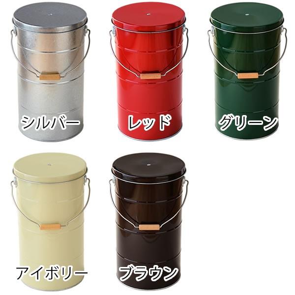 オバケツ 米びつ 10kg 缶 計量カップ付き 日本製 ライスストッカー