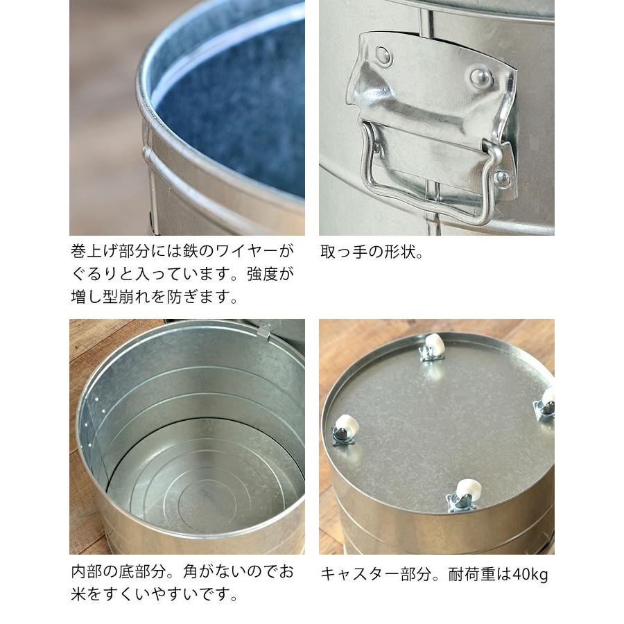 OBAKETSU（オバケツ） ライスストッカー 20kg キャスター付き 米櫃