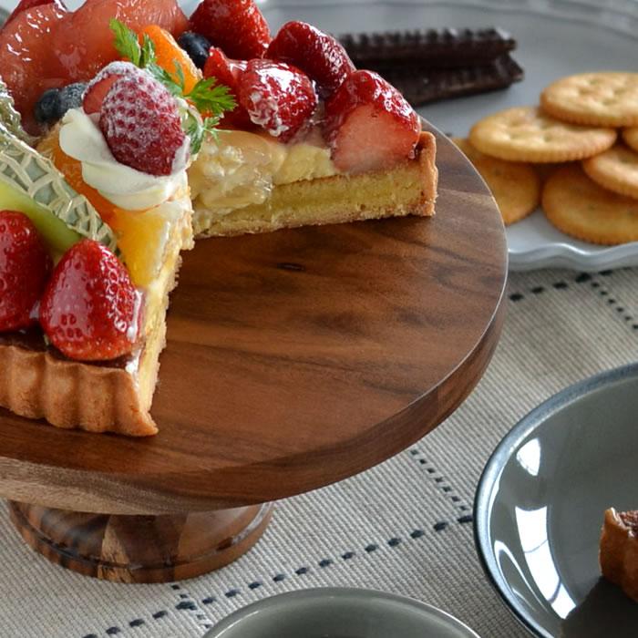 DULTON（ダルトン） アカシア ウッドコンポート M ケーキ スタンド