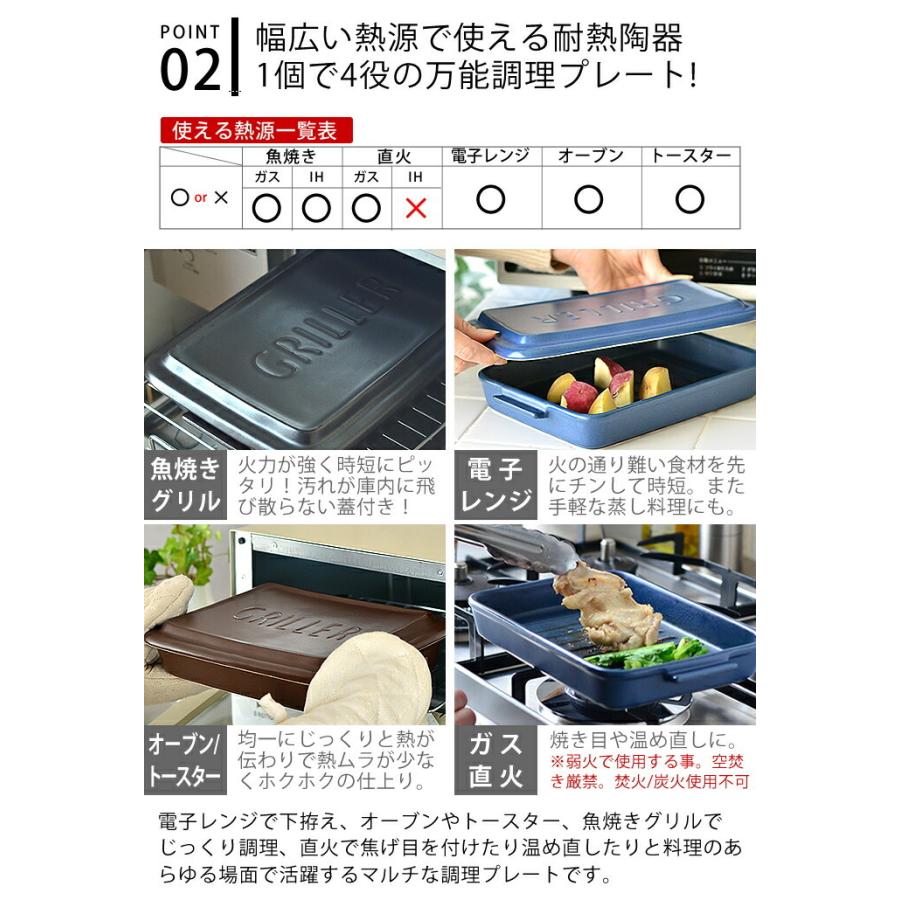 ツールズ グリラー ウッドボードL セット TOOLS 電子レンジ 魚焼きグリル ガスレンジ 直火調理 可 耐熱 陶器 レシピ付き ロースター グリル 鍋敷き 天然木